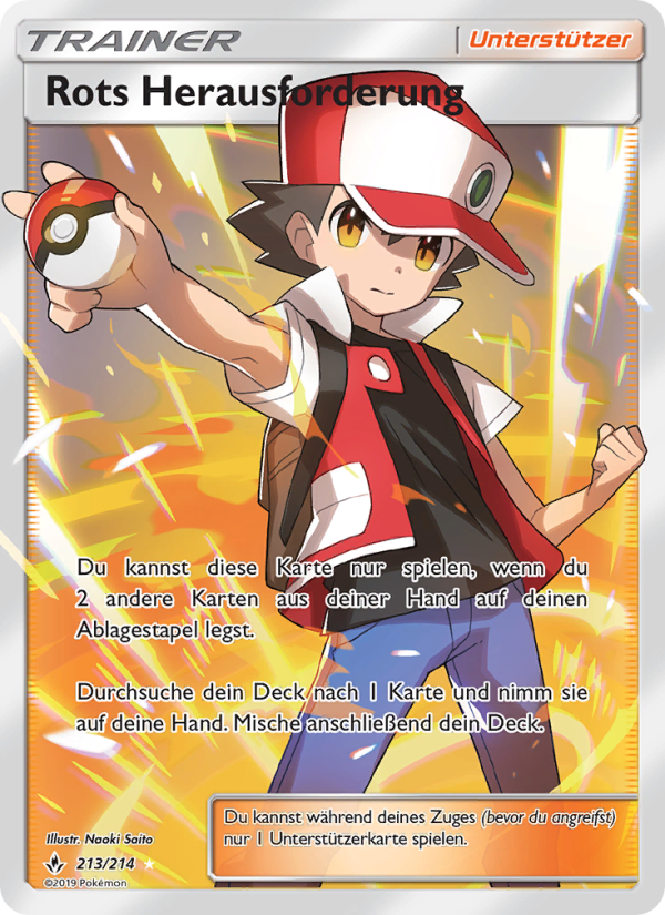 Rots Herausforderung 213 — Unbroken Bonds (German Pokémon TCG card)