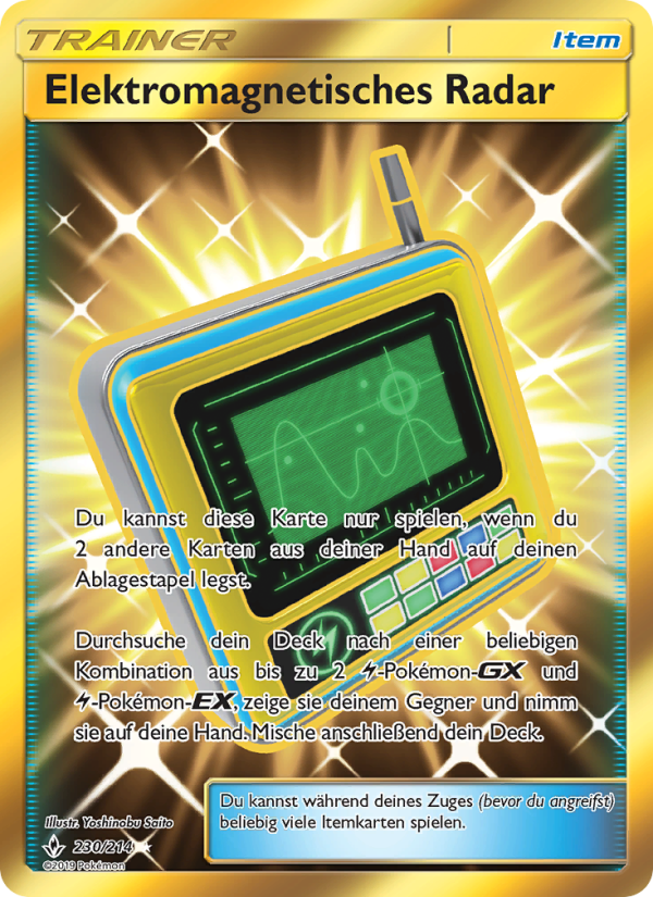 Elektromagnetisches Radar 230 — Unbroken Bonds (German Pokémon TCG card)