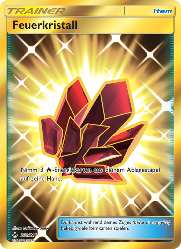 Feuerkristall 231 — Unbroken Bonds (German Pokémon TCG card)