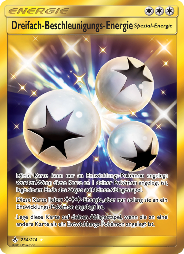 Dreifach-Beschleunigungs-Energie 234 — Unbroken Bonds (German Pokémon TCG card)