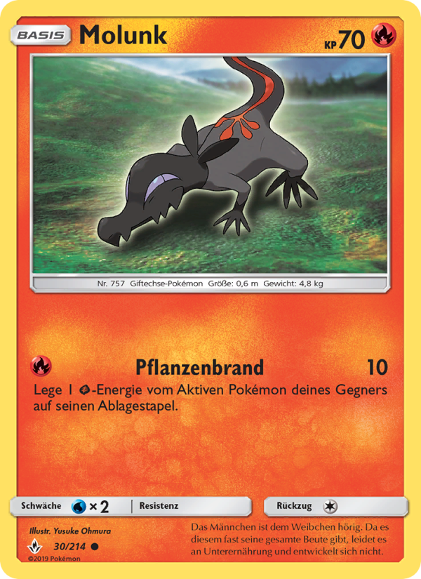 Molunk 30 — Unbroken Bonds (German Pokémon TCG card)