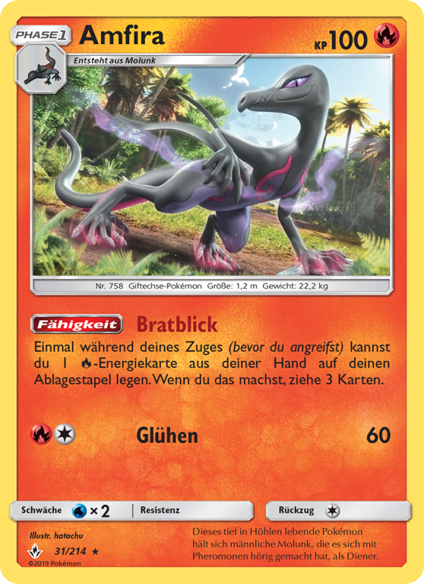Amfira 31 — Unbroken Bonds (German Pokémon TCG card)