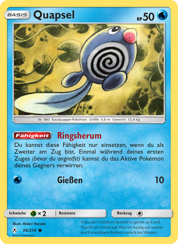 Quapsel 36 — Unbroken Bonds (German Pokémon TCG card)