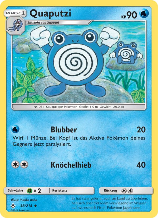 Quaputzi 38 — Unbroken Bonds (German Pokémon TCG card)