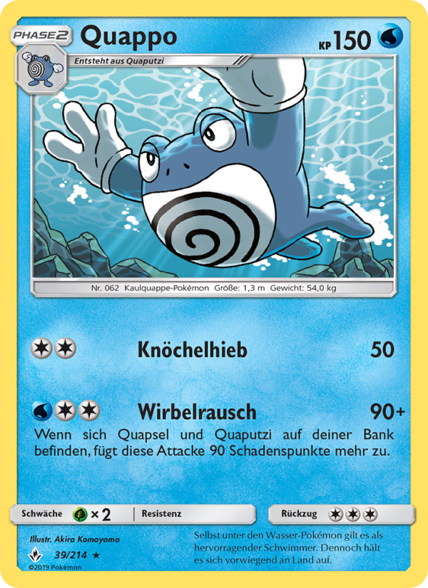Quappo 39 — Unbroken Bonds (German Pokémon TCG card)