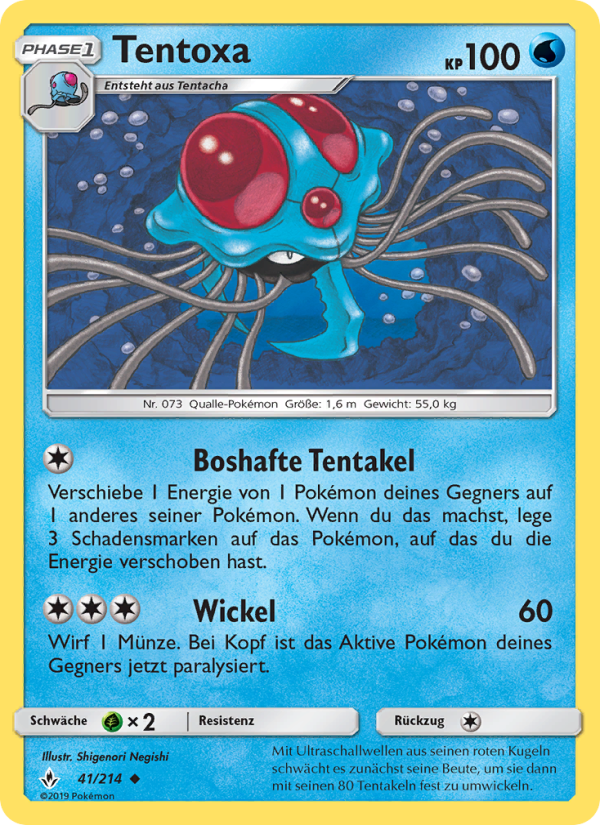 Tentoxa 41 — Unbroken Bonds (German Pokémon TCG card)