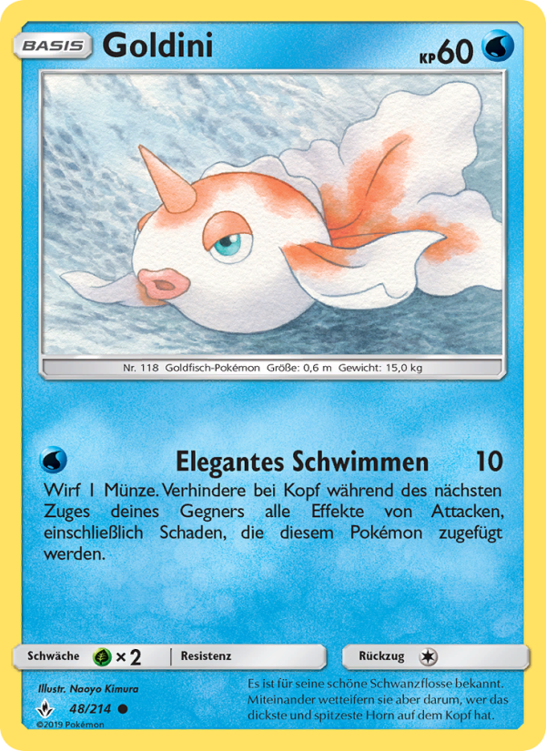 Goldini 48 — Unbroken Bonds (German Pokémon TCG card)