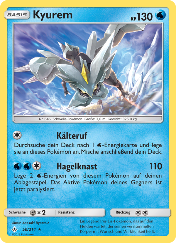 Kyurem 50 — Unbroken Bonds (German Pokémon TCG card)