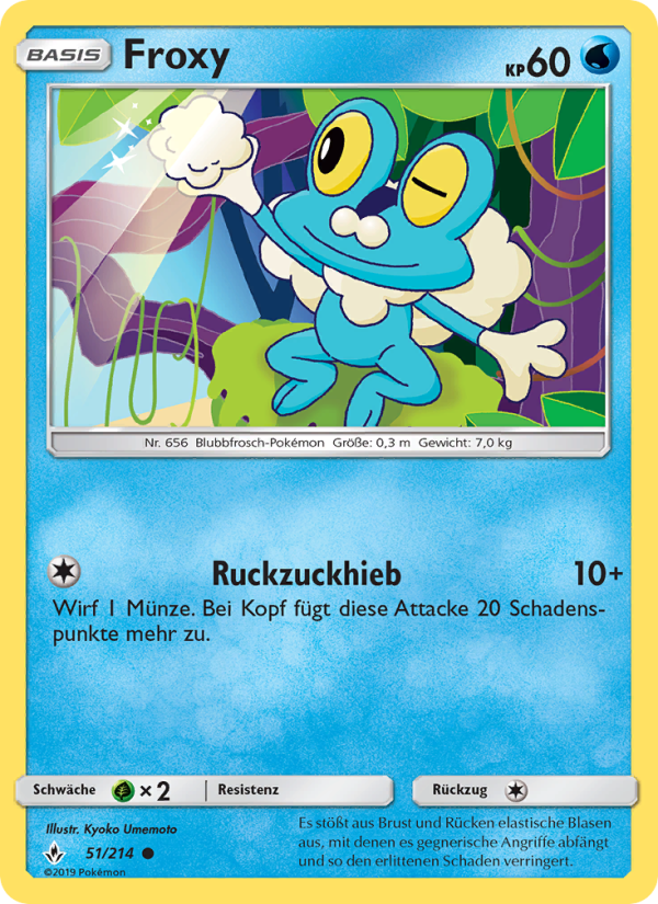 Froxy 51 — Unbroken Bonds (German Pokémon TCG card)