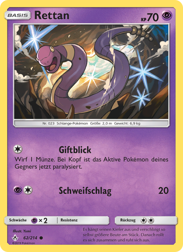Rettan 62 — Unbroken Bonds (German Pokémon TCG card)