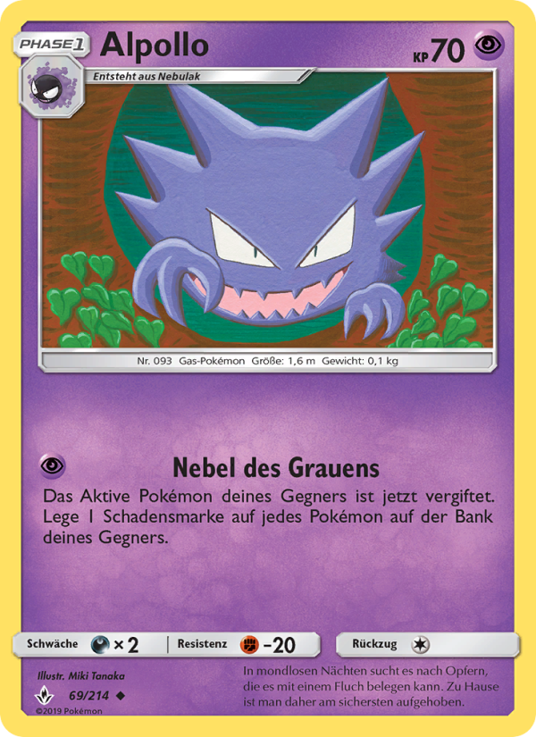 Alpollo 69 — Unbroken Bonds (German Pokémon TCG card)