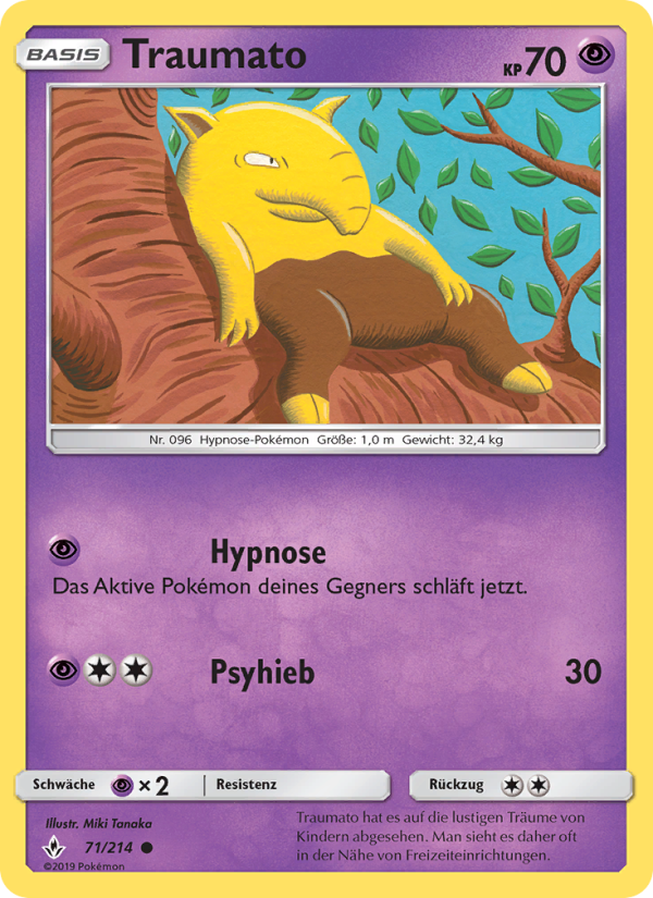 Traumato 71 — Unbroken Bonds (German Pokémon TCG card)