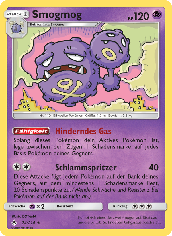 Smogmog 74 — Unbroken Bonds (German Pokémon TCG card)