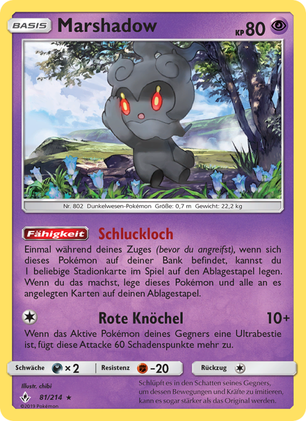 Marshadow 81 — Unbroken Bonds (German Pokémon TCG card)
