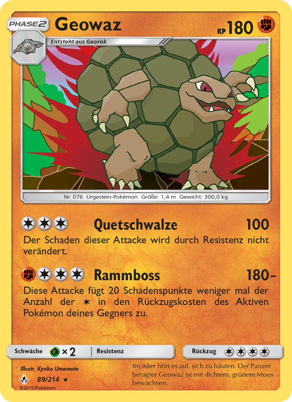 Geowaz 89 — Unbroken Bonds (German Pokémon TCG card)