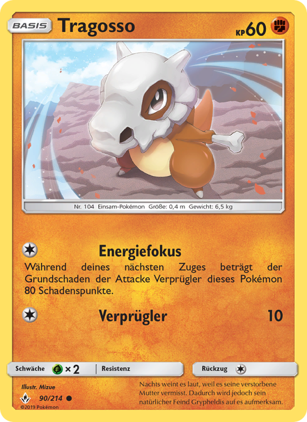 Tragosso 90 — Unbroken Bonds (German Pokémon TCG card)