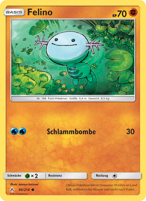 Felino 96 — Unbroken Bonds (German Pokémon TCG card)