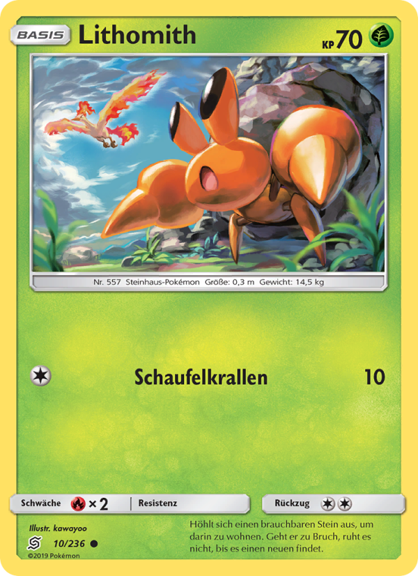 Lithomith 10 — Unified Minds (German Pokémon TCG card)