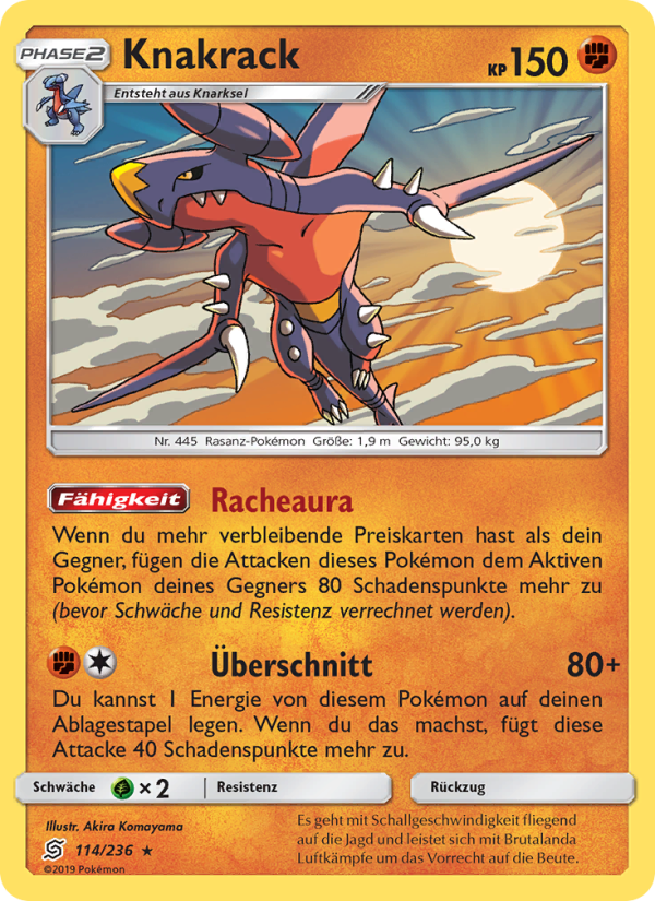 Knakrack 114 — Unified Minds (German Pokémon TCG card)