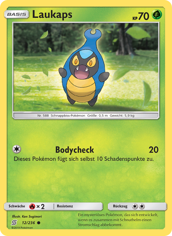 Laukaps 12 — Unified Minds (German Pokémon TCG card)