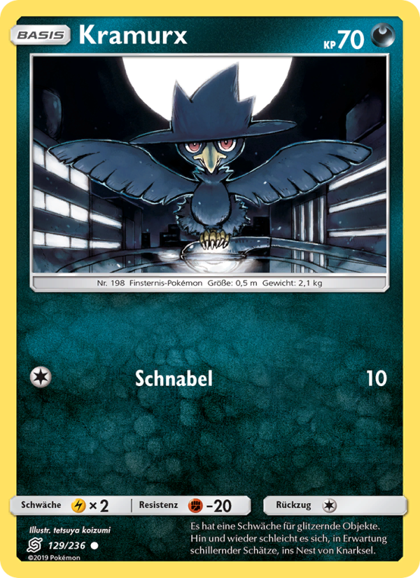 Kramurx 129 — Unified Minds (German Pokémon TCG card)