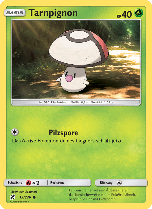 Tarnpignon 13 — Unified Minds (German Pokémon TCG card)