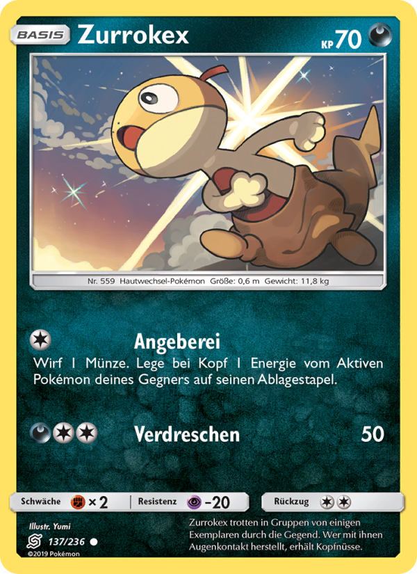 Zurrokex 137 — Unified Minds (German Pokémon TCG card)