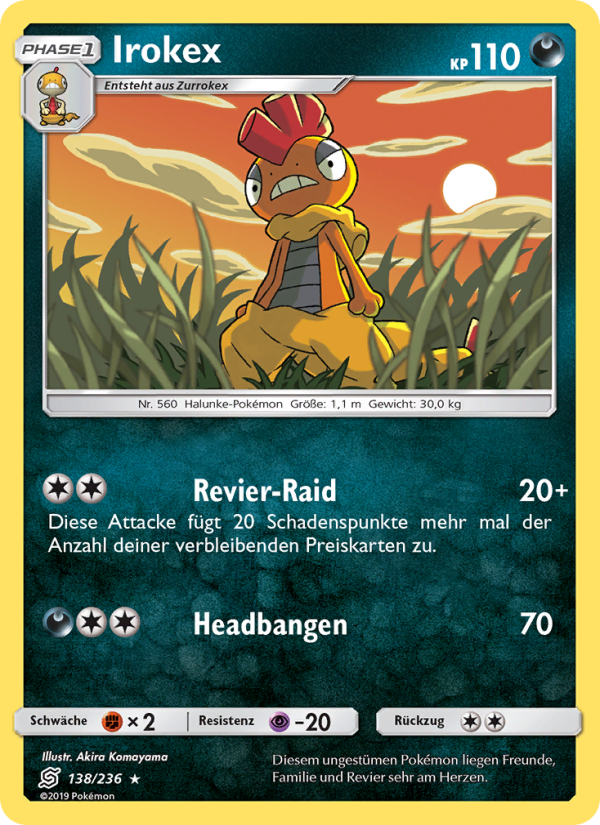 Irokex 138 — Unified Minds (German Pokémon TCG card)