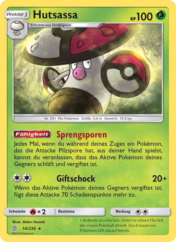Hutsassa 14 — Unified Minds (German Pokémon TCG card)