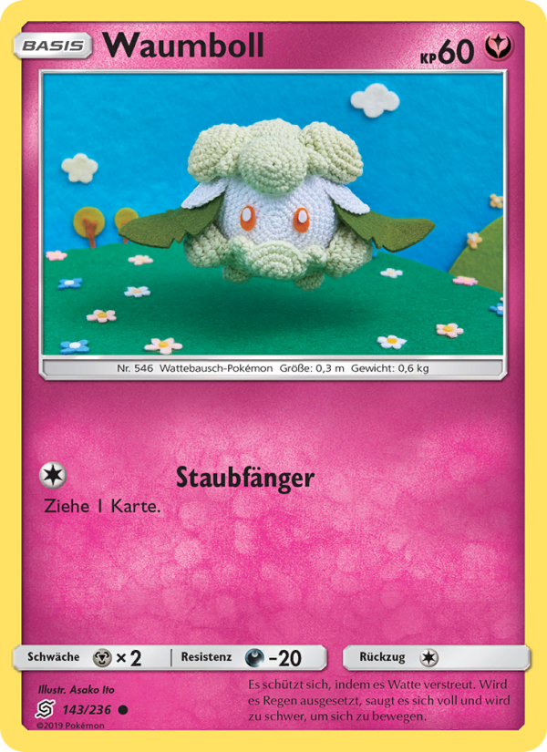 Waumboll 143 — Unified Minds (German Pokémon TCG card)