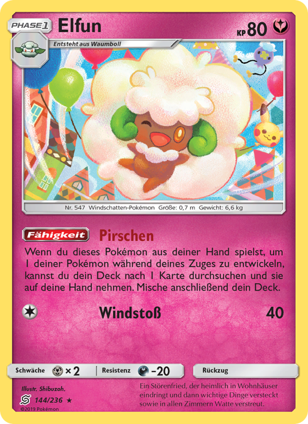 Elfun 144 — Unified Minds (German Pokémon TCG card)