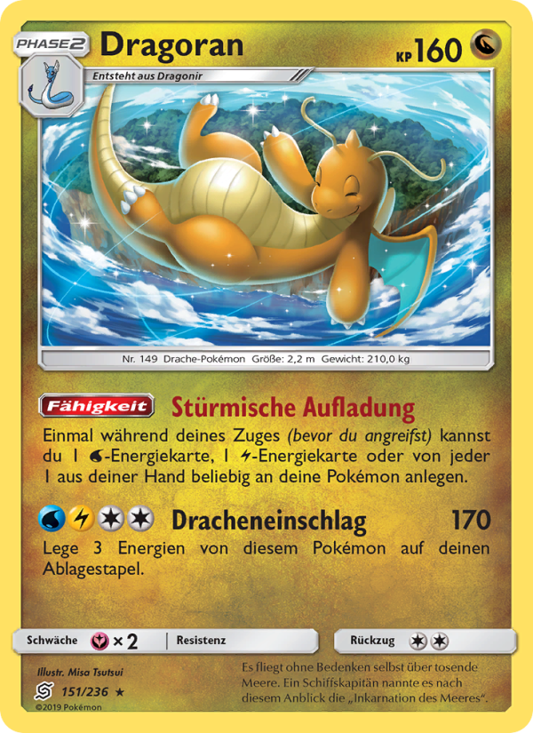 Dragoran 151 — Unified Minds (German Pokémon TCG card)