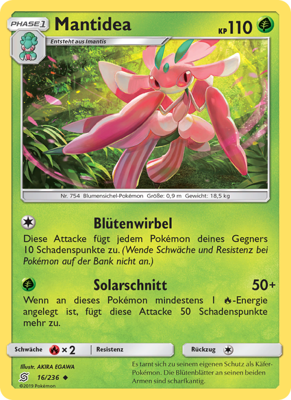 Mantidea 16 — Unified Minds (German Pokémon TCG card)