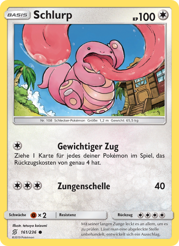 Schlurp 161 — Unified Minds (German Pokémon TCG card)