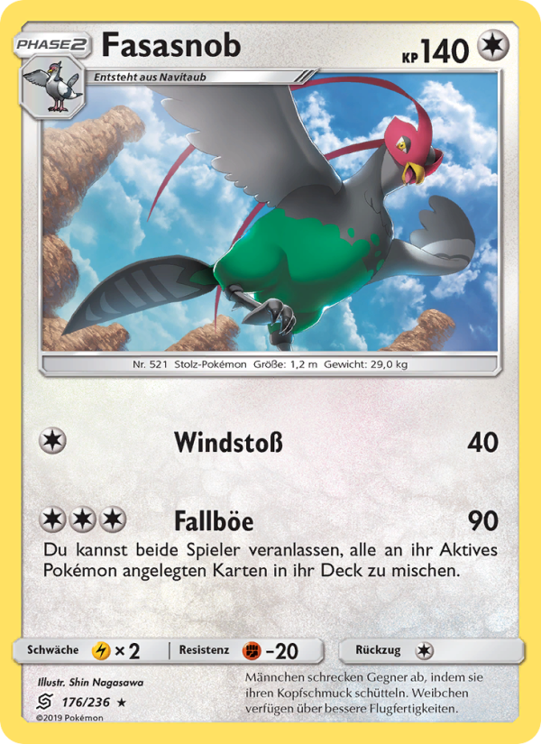 Fasasnob 176 — Unified Minds (German Pokémon TCG card)