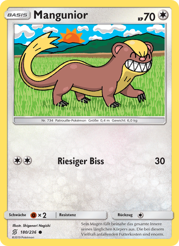 Mangunior 180 — Unified Minds (German Pokémon TCG card)