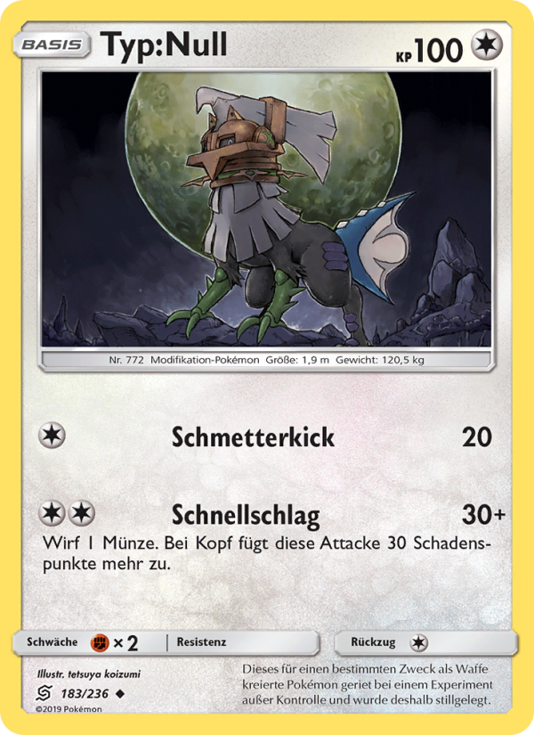 Typ:Null 183 — Unified Minds (German Pokémon TCG card)