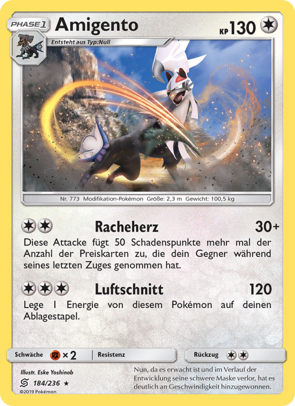Amigento 184 — Unified Minds (German Pokémon TCG card)