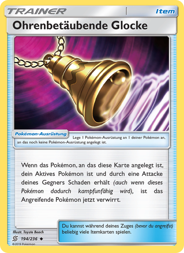 Ohrenbetäubende Glocke 194 — Unified Minds (German Pokémon TCG card)