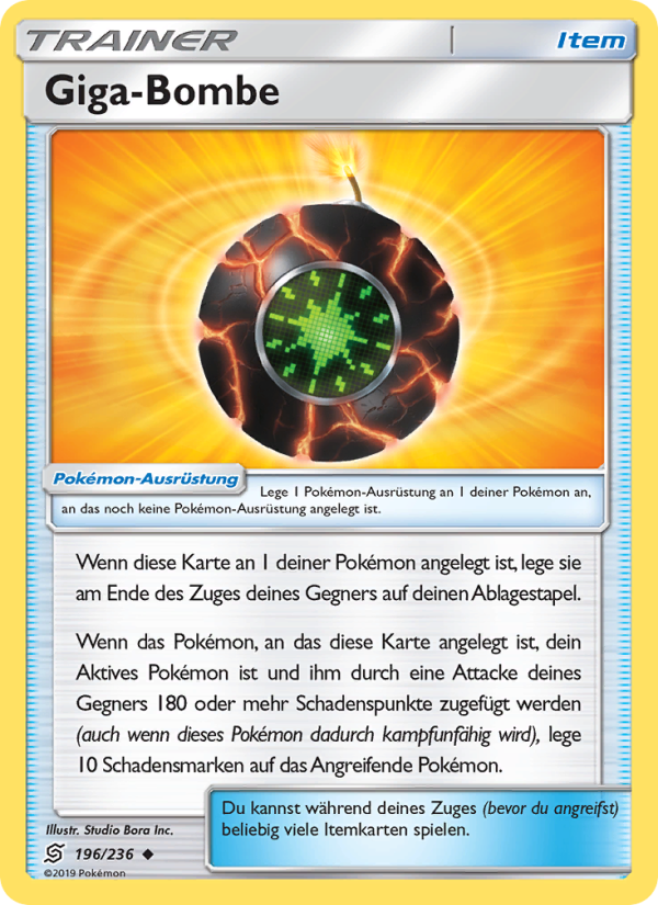 Giga-Bombe 196 — Unified Minds (German Pokémon TCG card)