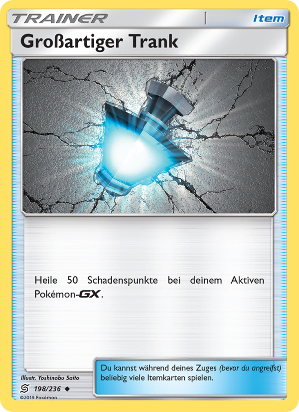 Großartiger Trank 198 — Unified Minds (German Pokémon TCG card)