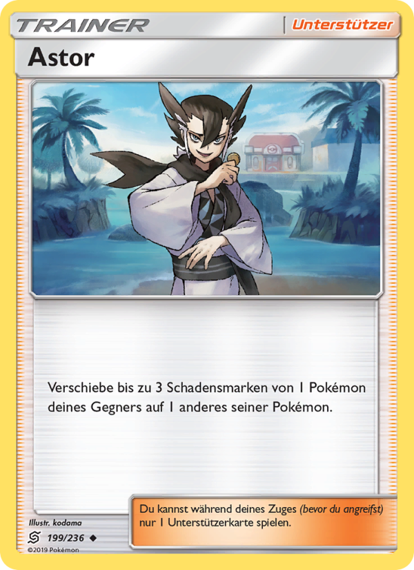 Astor 199 — Unified Minds (German Pokémon TCG card)
