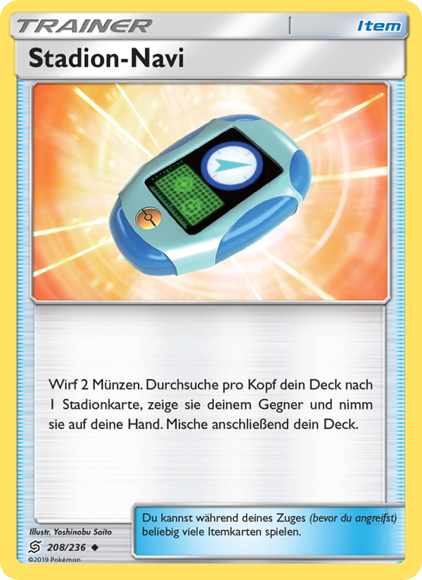 Stadion-Navi 208 — Unified Minds (German Pokémon TCG card)