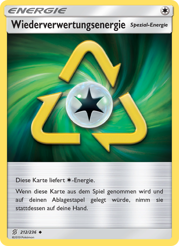 Wiederverwertungsenergie 212 — Unified Minds (German Pokémon TCG card)