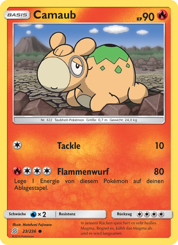 Camaub 23 — Unified Minds (German Pokémon TCG card)