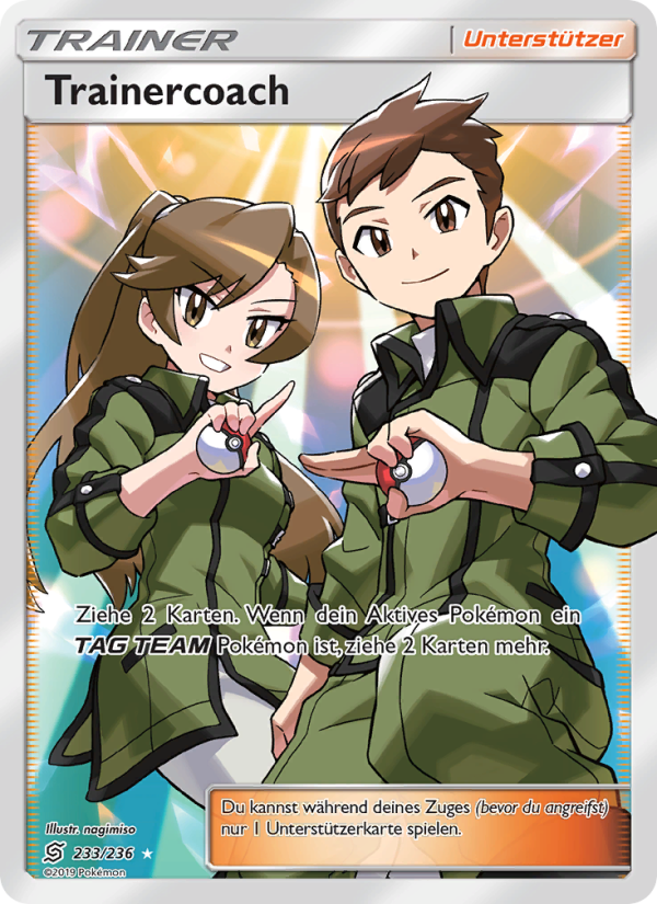 Trainercoach 233 — Unified Minds (German Pokémon TCG card)