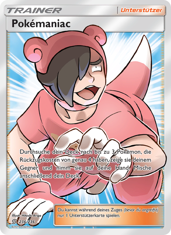 Pokémaniac 236 — Unified Minds (German Pokémon TCG card)