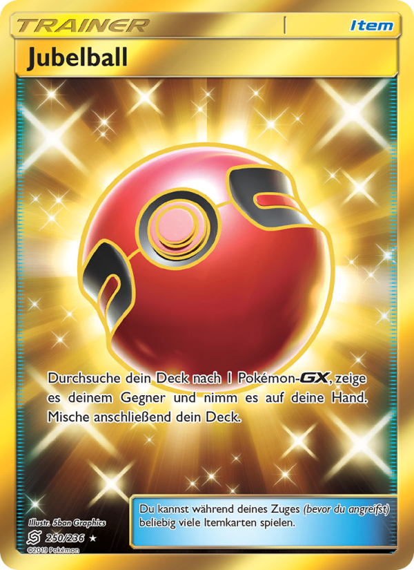 Jubelball 250 — Unified Minds (German Pokémon TCG card)