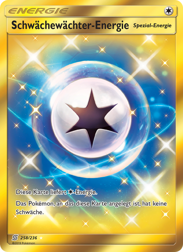 Schwächewächter-Energie 258 — Unified Minds (German Pokémon TCG card)
