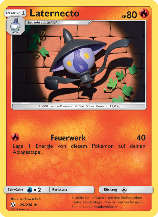 Laternecto 29 — Unified Minds (German Pokémon TCG card)